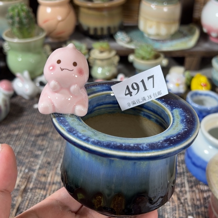 口6 手工花盆满30包邮