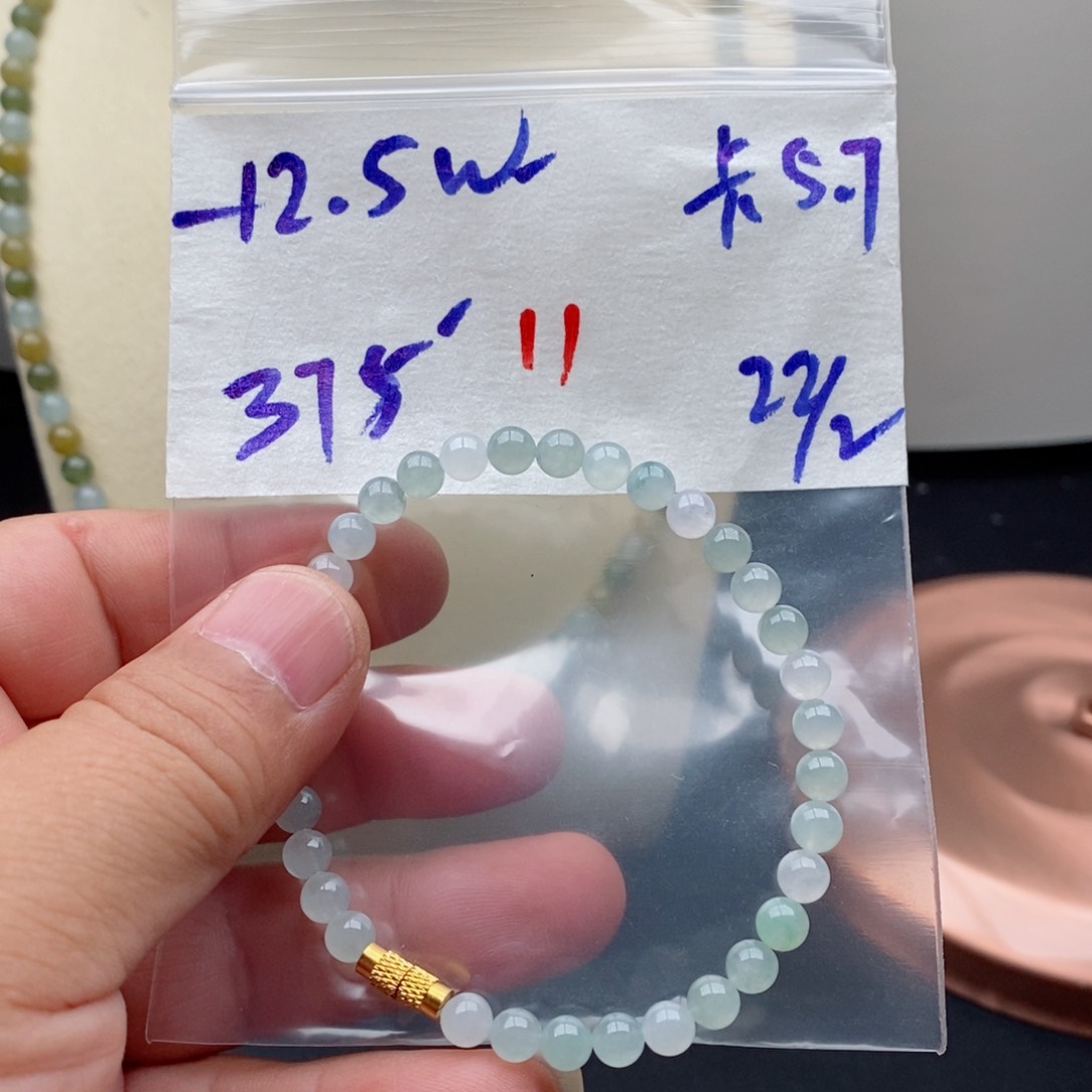 定制翡翠未镶嵌翡翠珠链