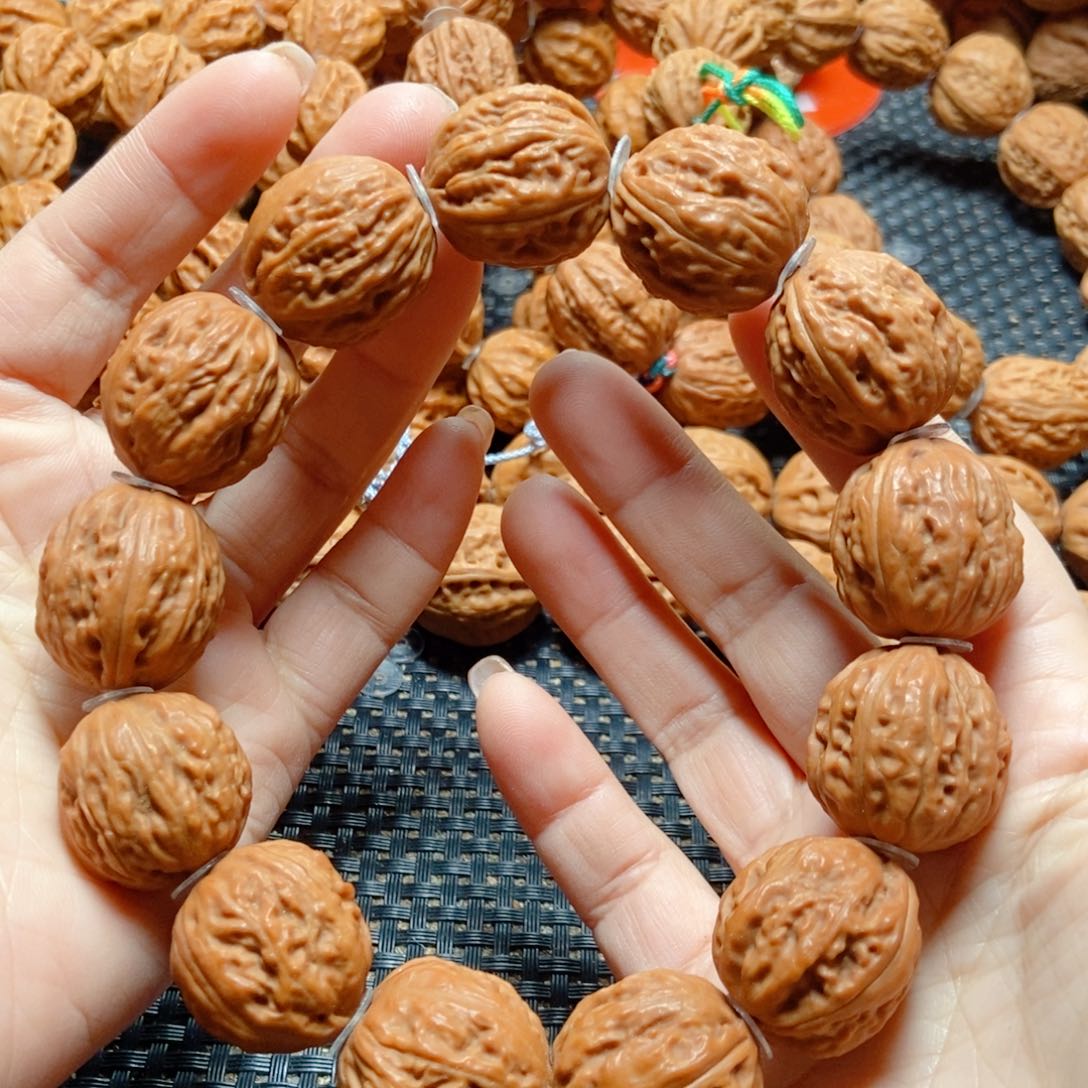 文玩核桃手串树皮纹