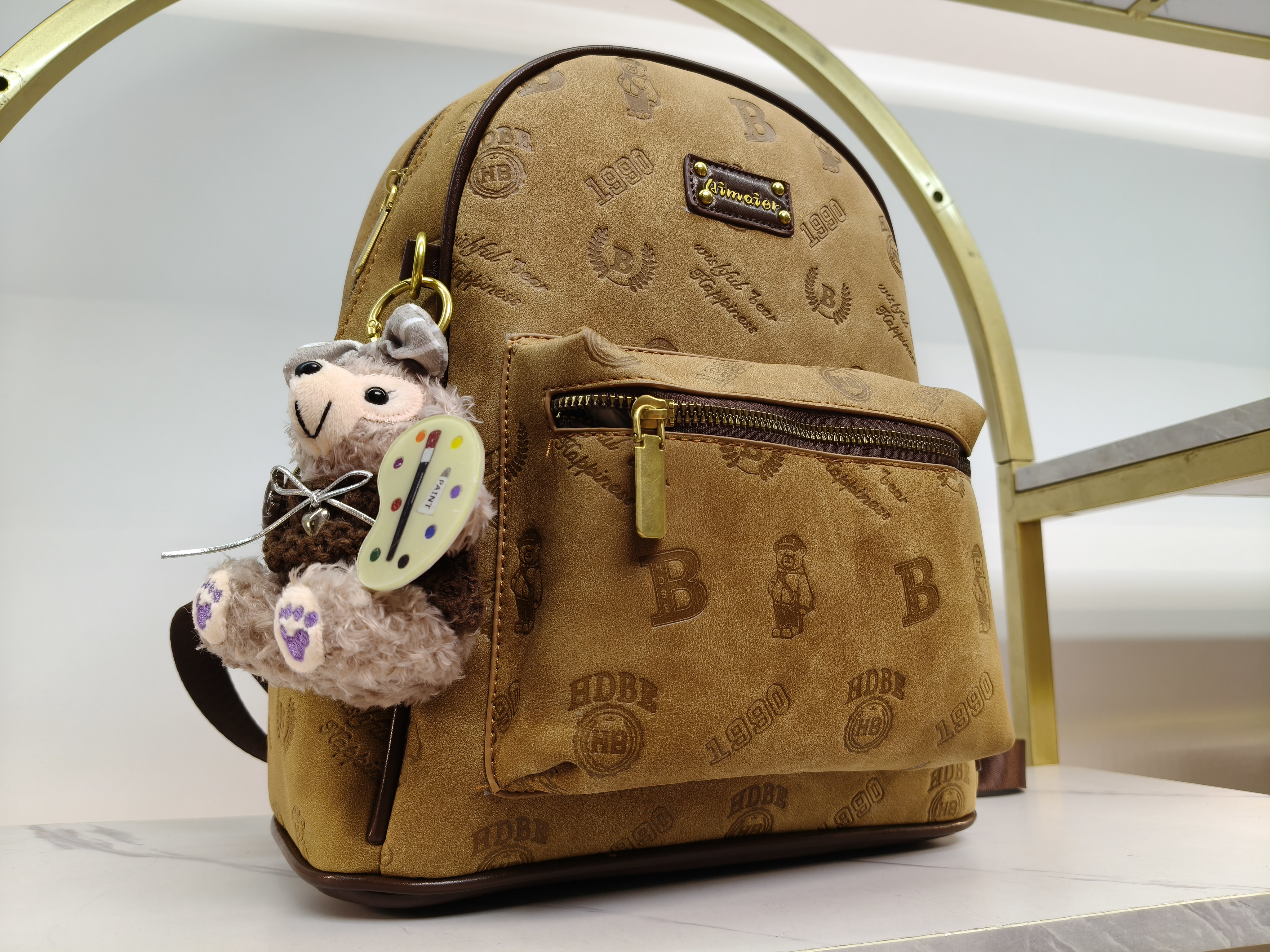 复古字母款大号中古朋克风无挂件