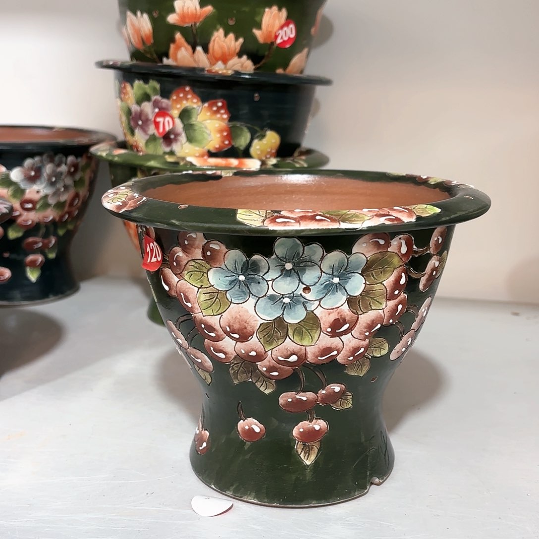 紫砂花盆手工花盆默认微瑕16/13