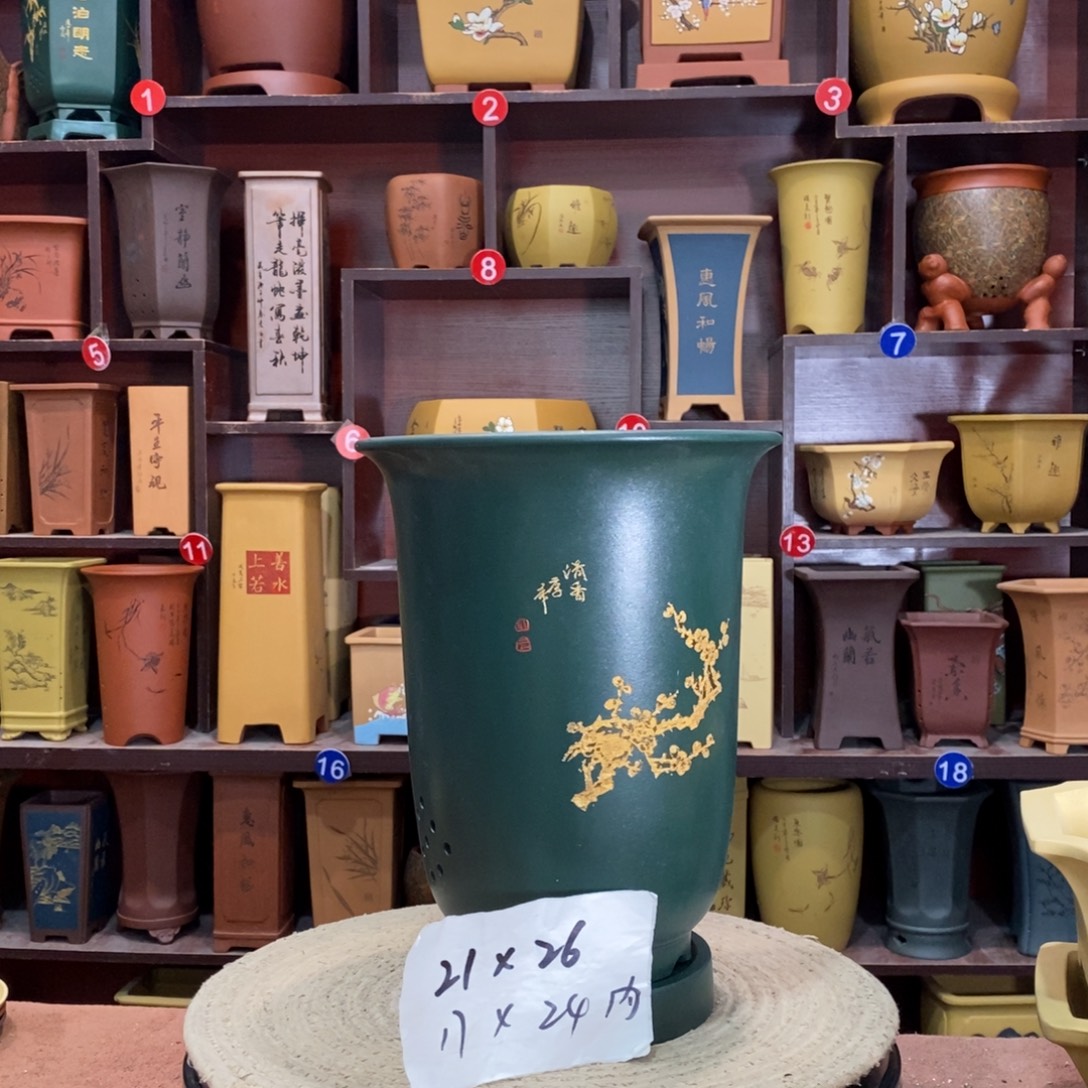 紫砂艺术紫砂花盆