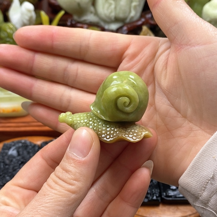 蛇纹石玉未镶嵌手把