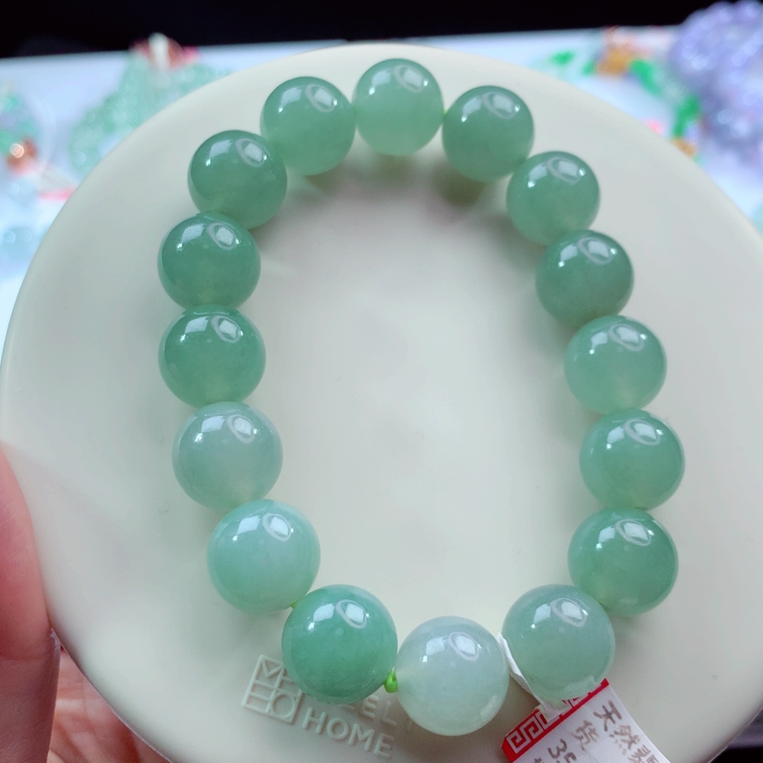 翡翠未镶嵌手链卡12.7