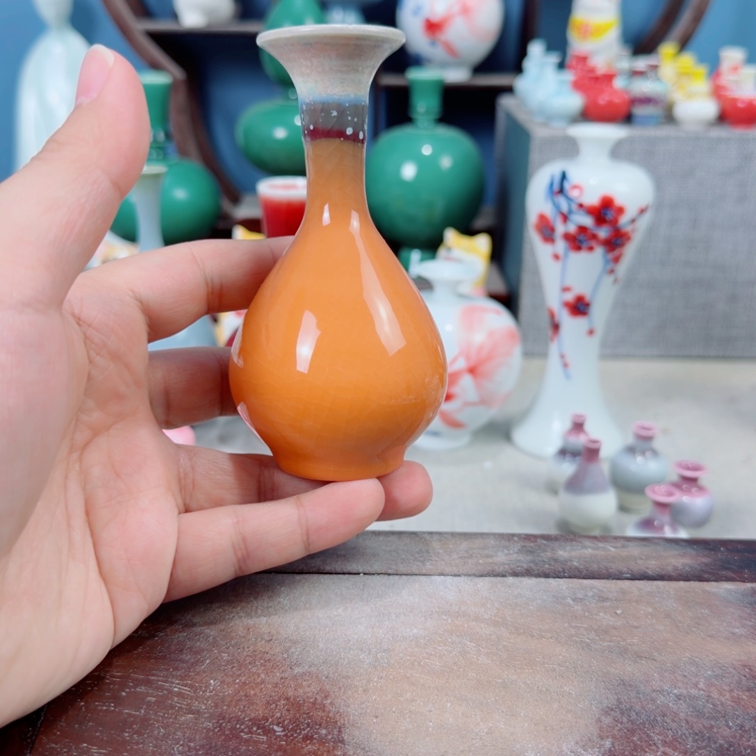 陶瓷手工小花器摆件