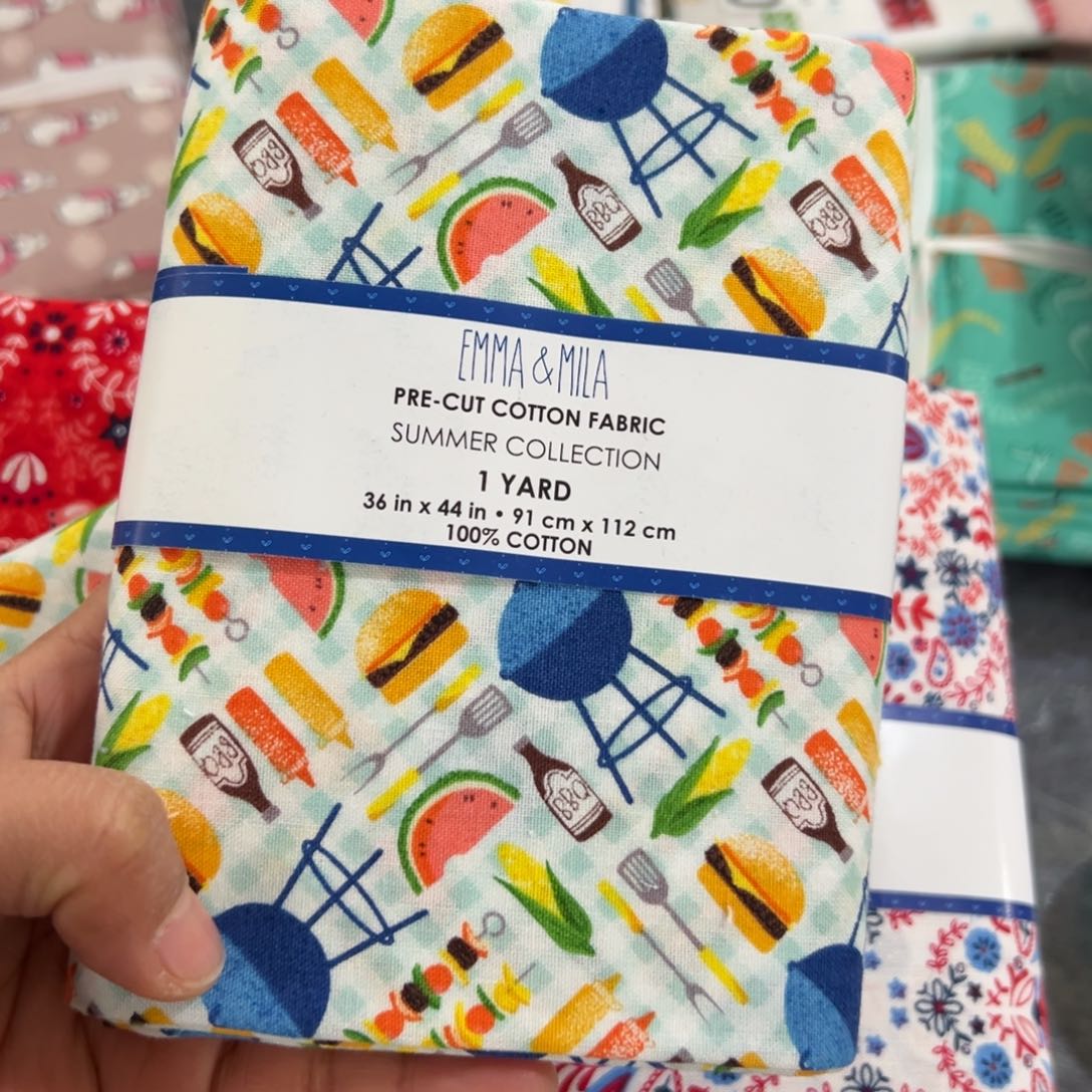 一码纯棉平布90长1.1米宽果子布艺