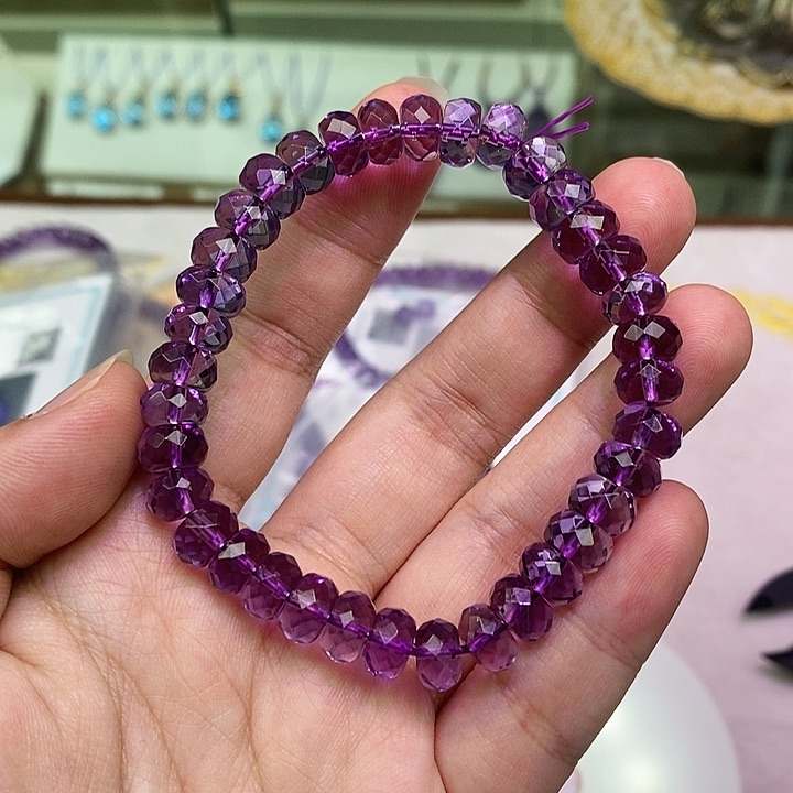 紫晶手串未镶嵌๓****゜紫水晶手串