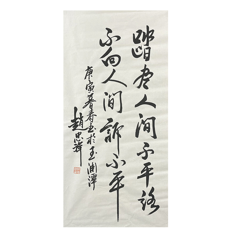 B-1523赵忠祥软片书法软片104*51cm