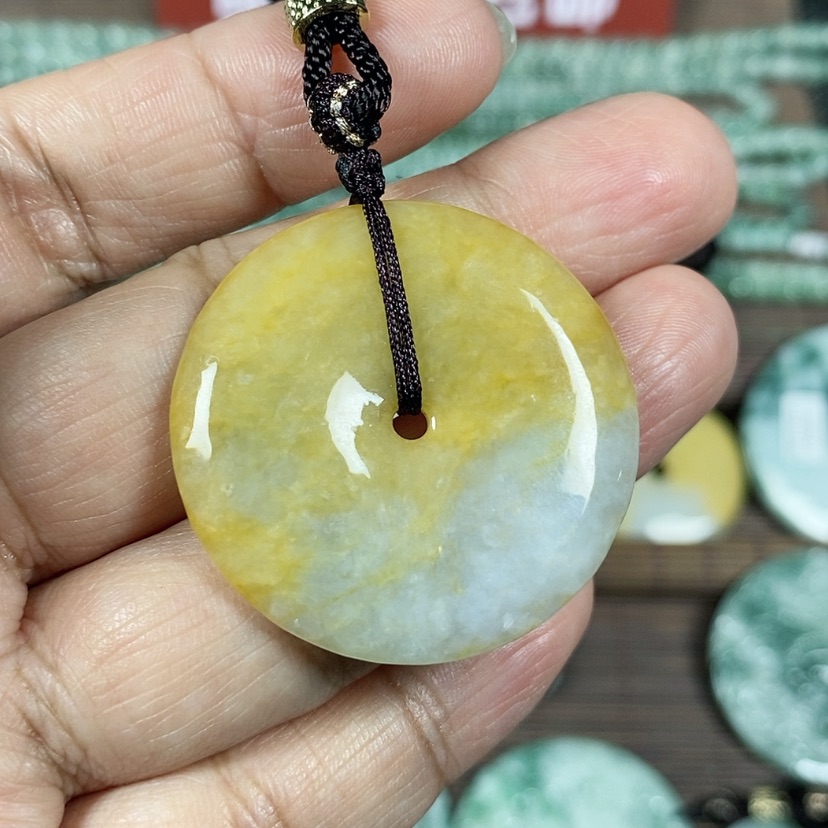 【闪购商品】翡翠颈饰未镶嵌玉吊坠翡翠玉平安扣