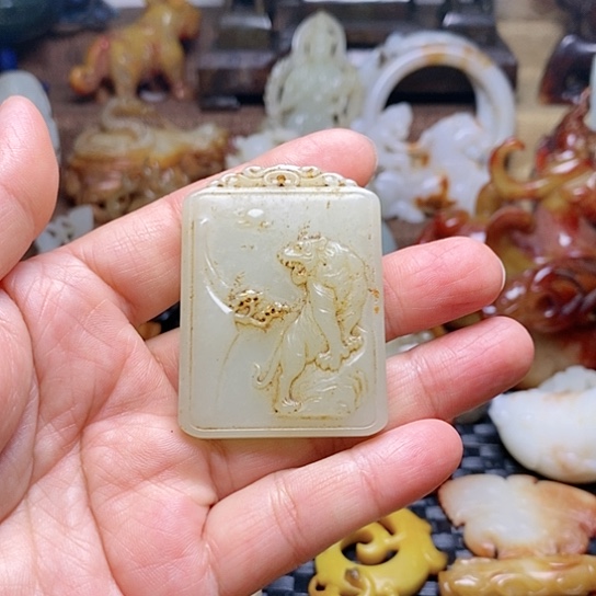 和田玉挂件未镶嵌清*