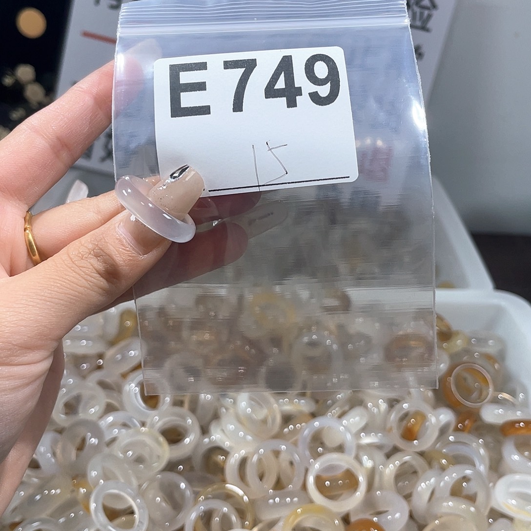 玛瑙/玉髓戒指合金749