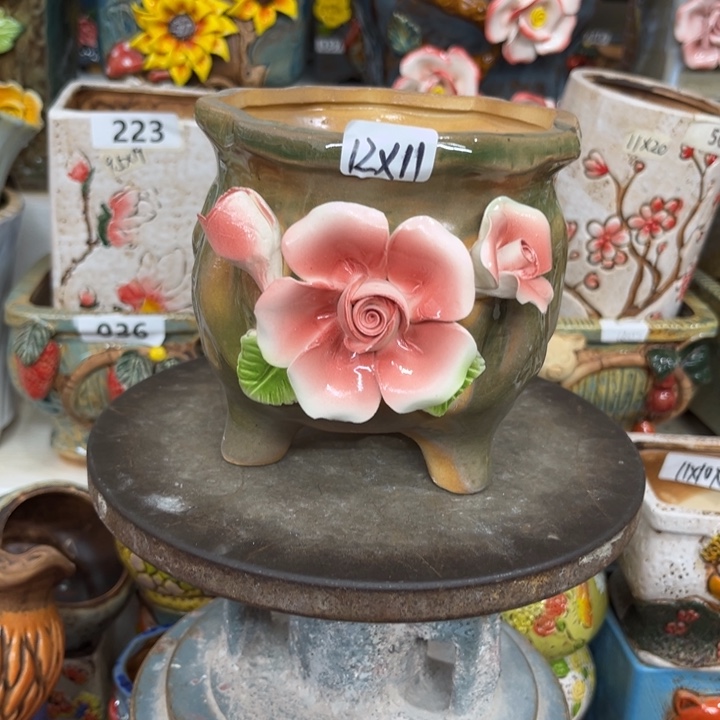 紫砂花盆粗陶材质多肉花盆