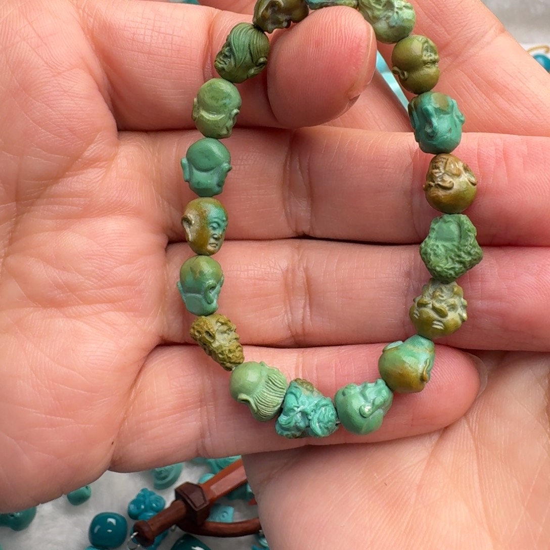 六***绿松石未镶嵌珠宝奇石