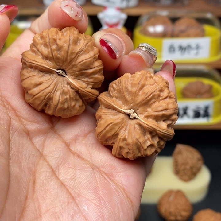 文玩核桃吊坠四*鱼35石门元宝