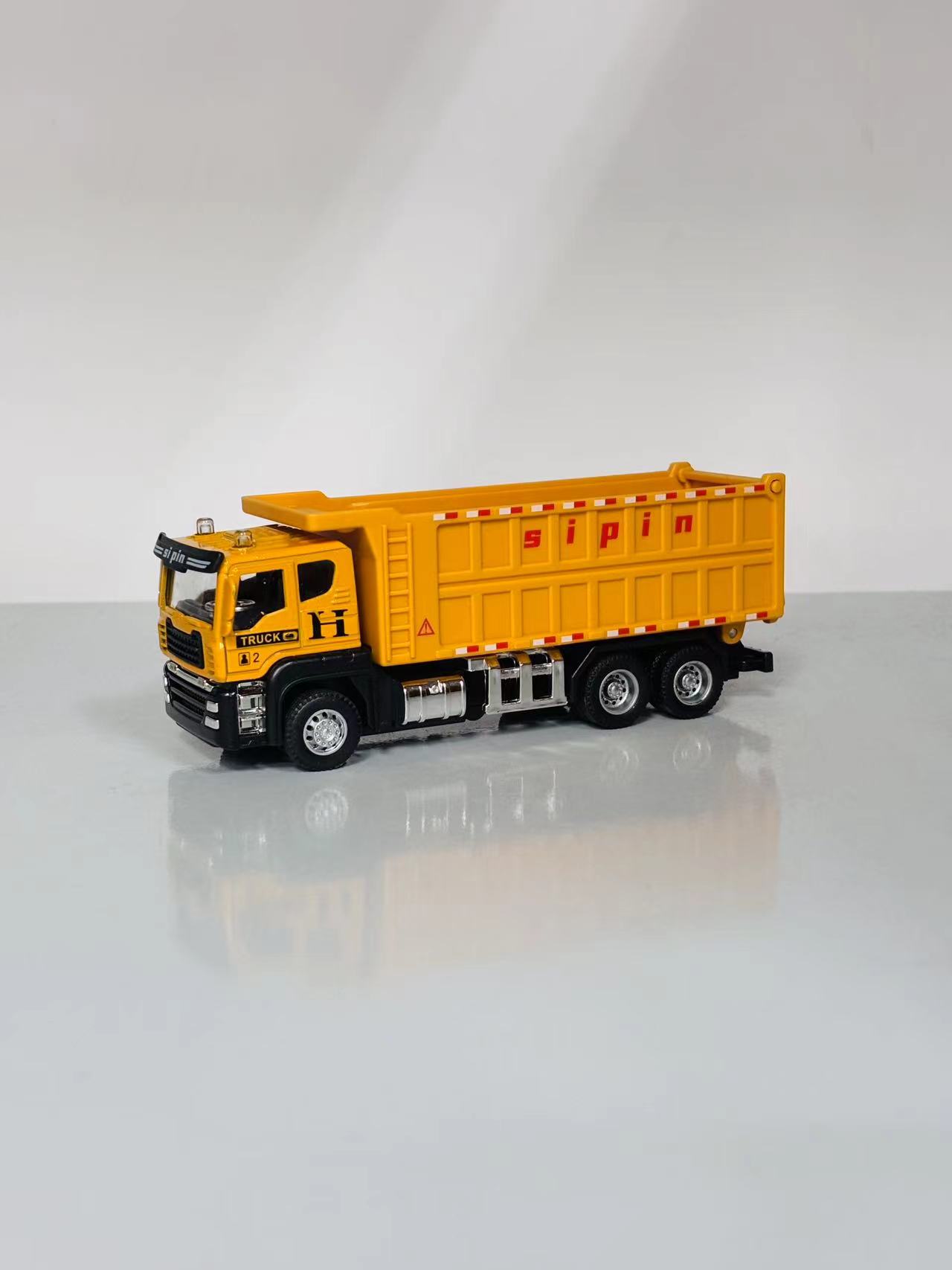 合金翻斗车带回力模型车F