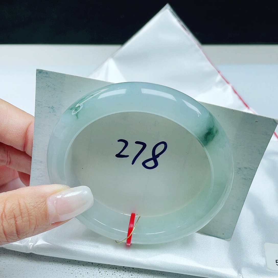 翡翠未镶嵌手镯 正圈55