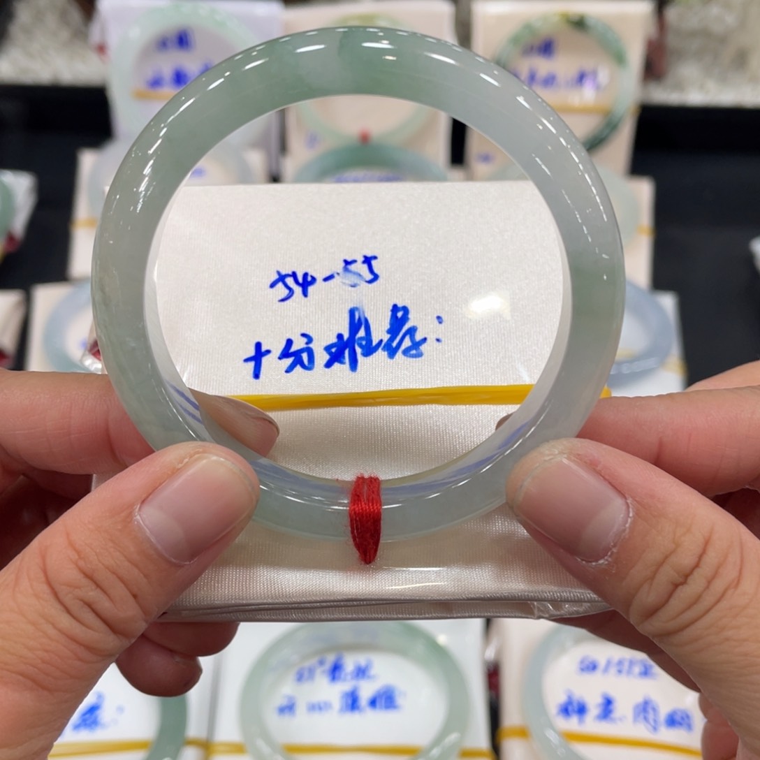 翡翠未镶嵌手镯缅甸翡翠天然翡翠