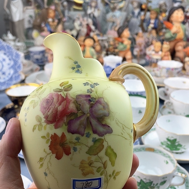 海外中古欧瓷偶小房子