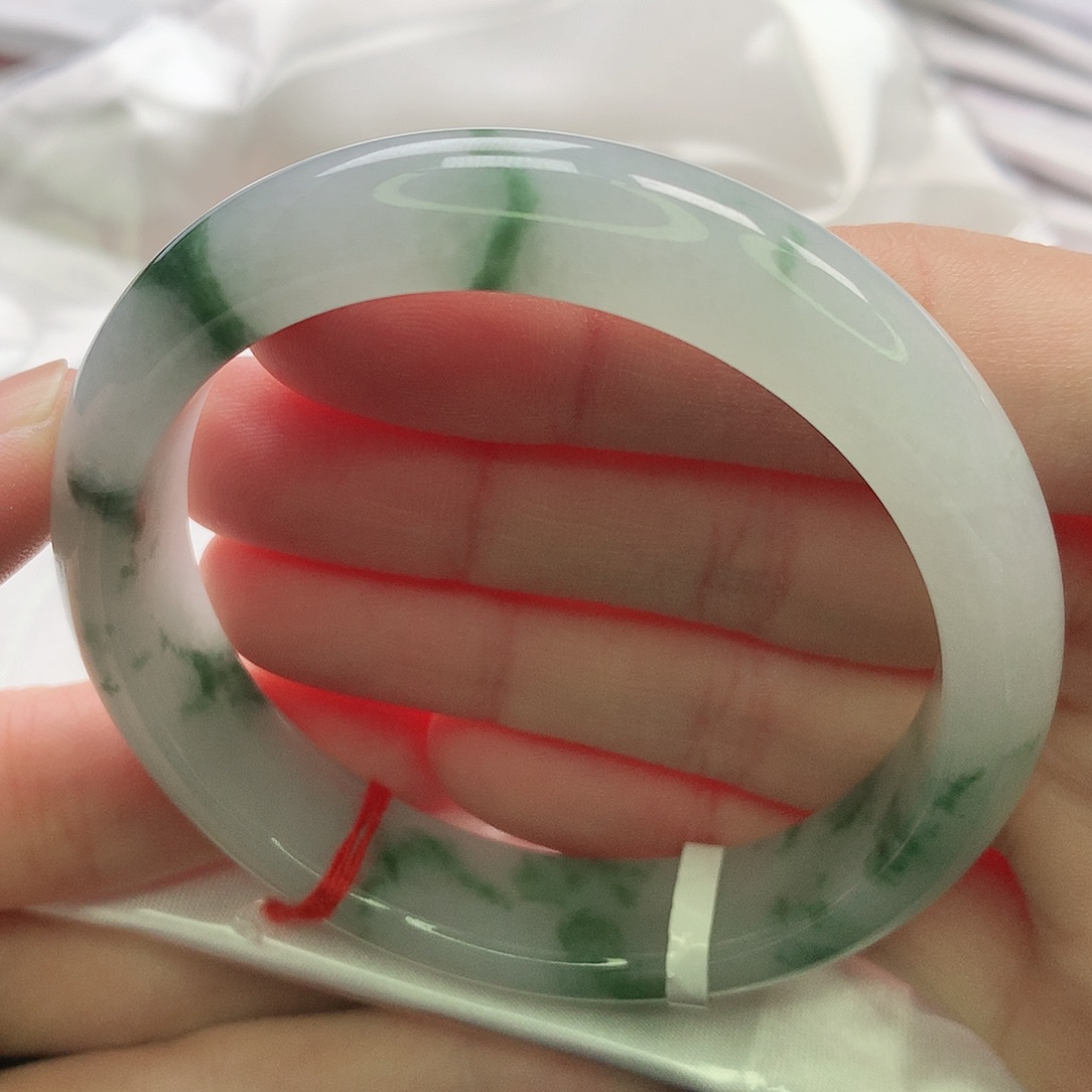 翡翠未镶嵌手镯缅甸5455