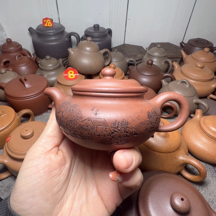 紫砂茶壶实用器仿古180cc