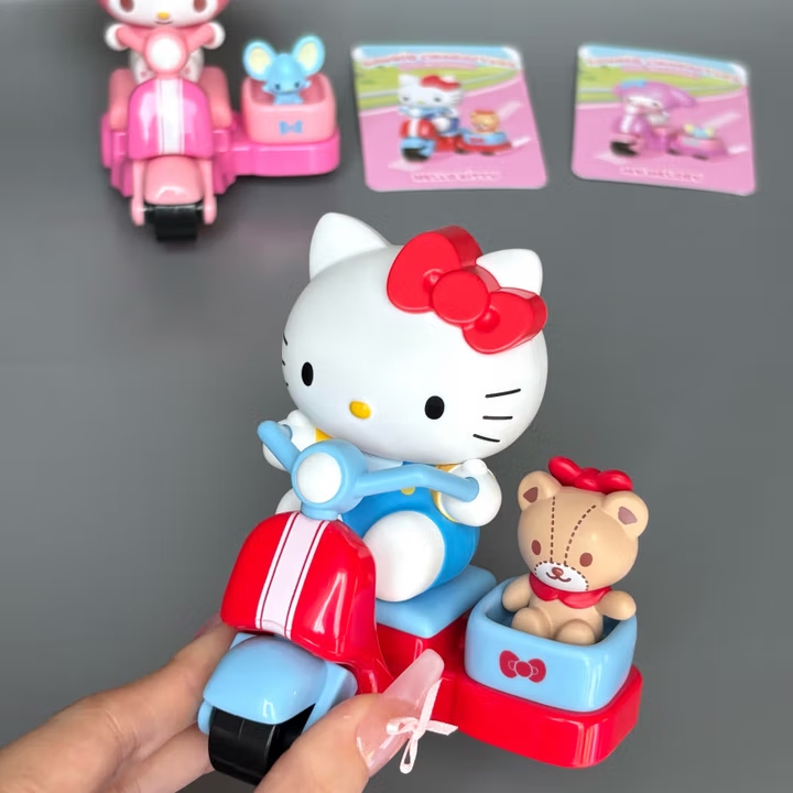 萌趣三丽鸥兜风小摩托系列玩动乐盲盒潮玩可爱玩具摆件手办玩偶