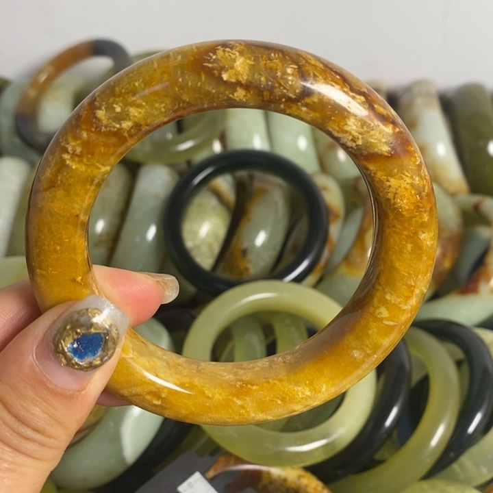 蛇纹石玉合金手镯