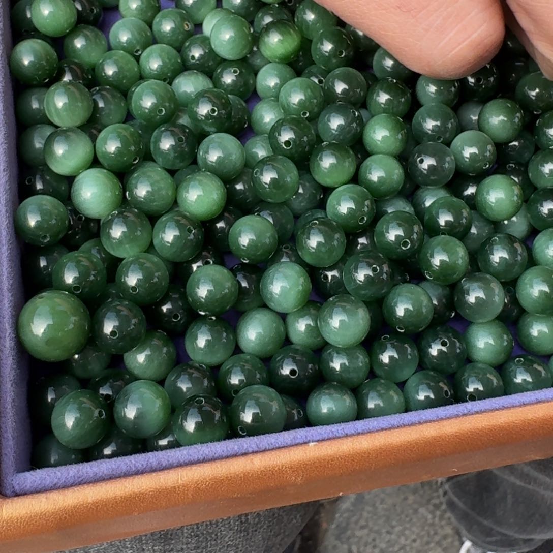 和田玉颈饰未镶嵌碧玉猫单珠TZ多样性拍一发一