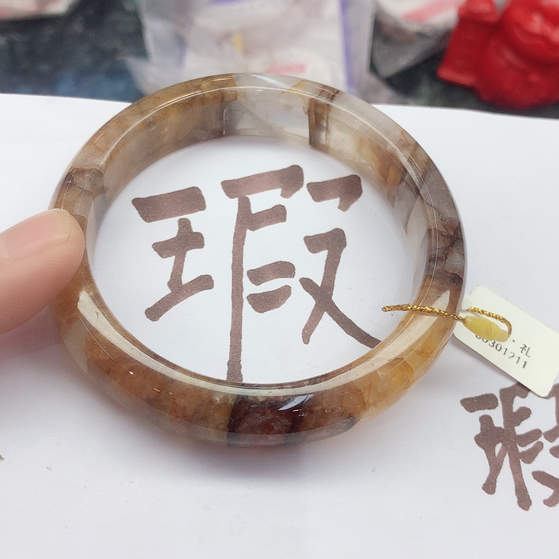 水晶手镯未镶嵌095（瑕疵5859