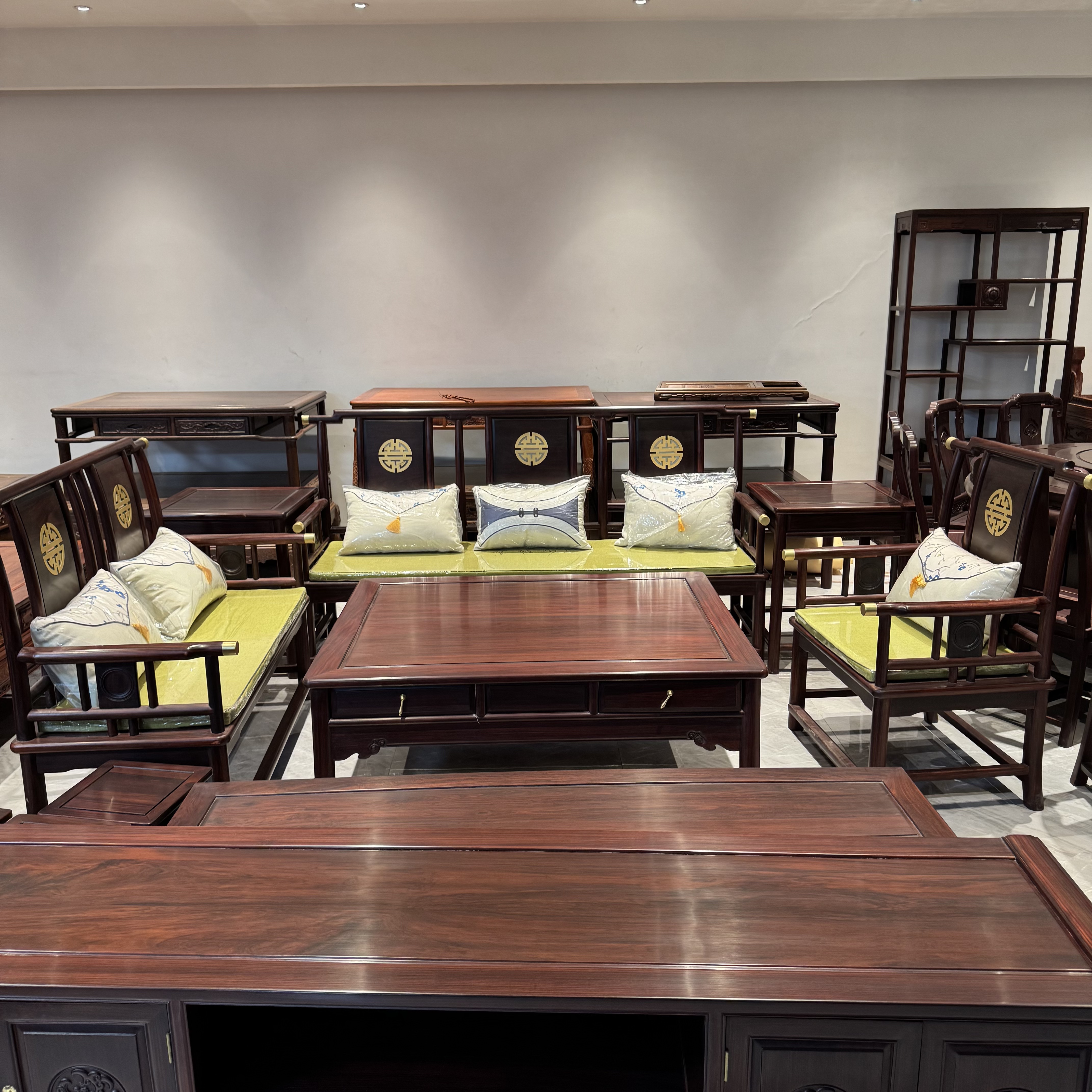 官帽沙发123六件套沙发 酸枝木新中式款中小户型榫卯结构