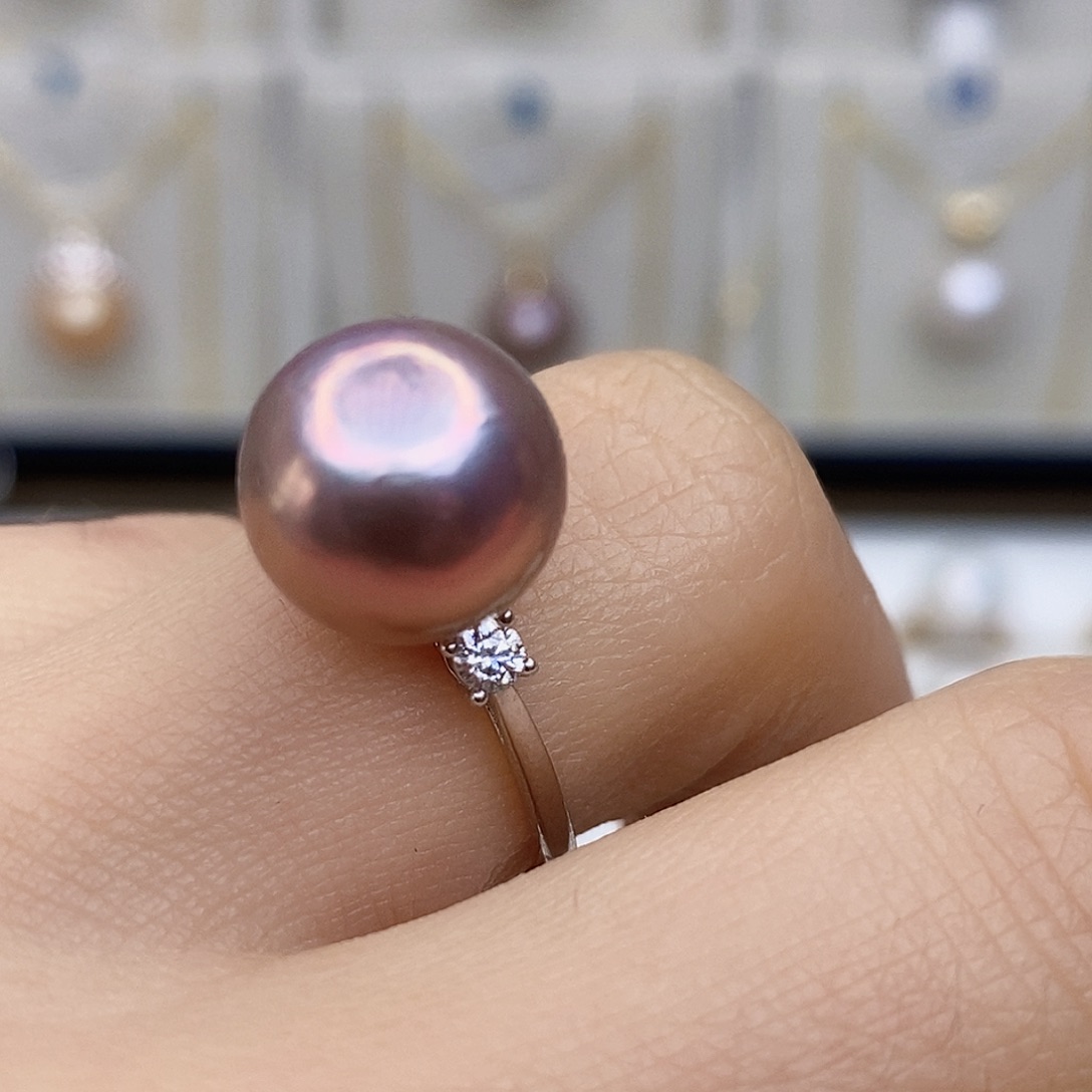 淡水珍珠颈饰银S925镶嵌