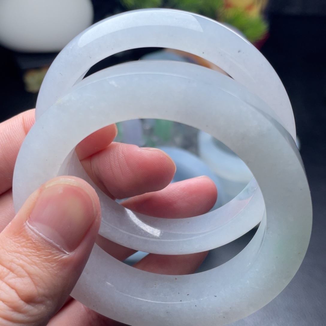 定制翡翠未镶嵌正圈冰月光54-60圈