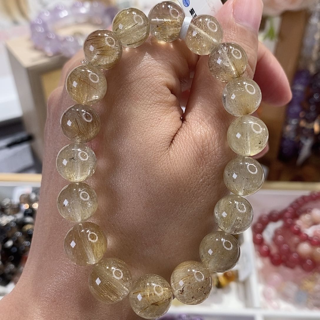 水晶手链未镶嵌G3371单圈颜色微差