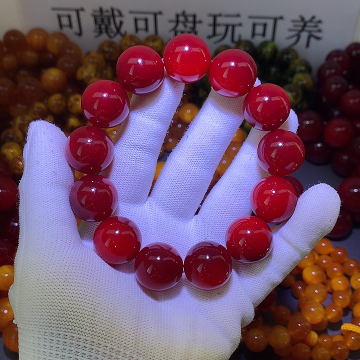 松木手串/手链1.8 帝王血龙木高冰透