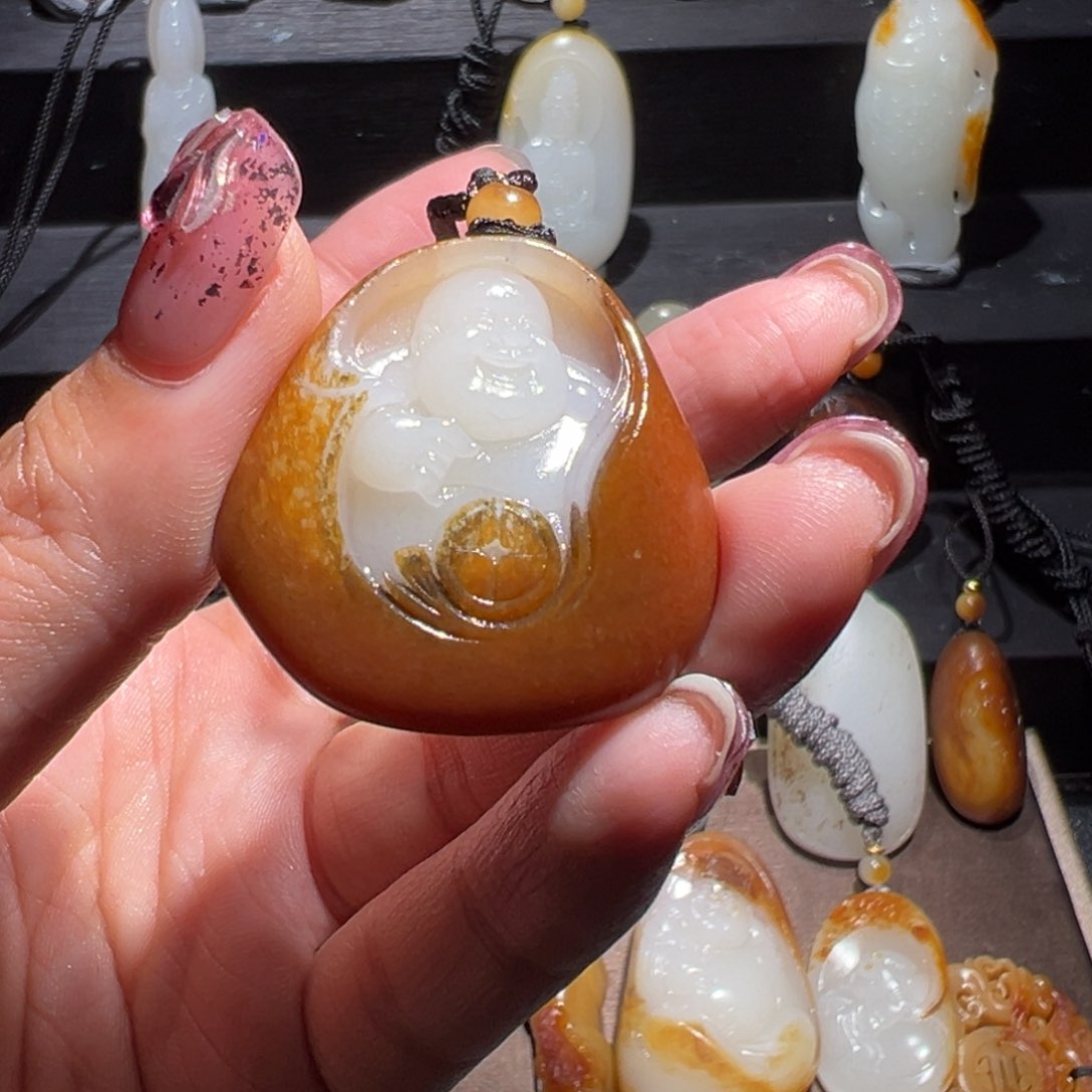 和田玉玉牌未镶嵌༺****⁰