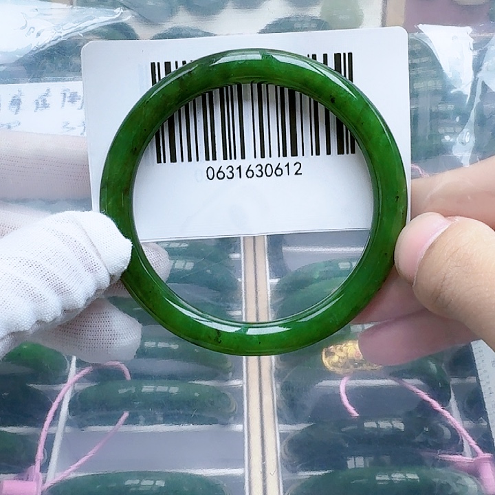 和田玉（碧玉）未镶嵌手镯5960