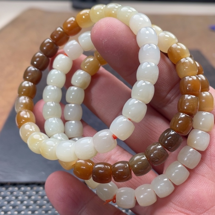 和田玉手链未镶嵌多样性发货拍一发一