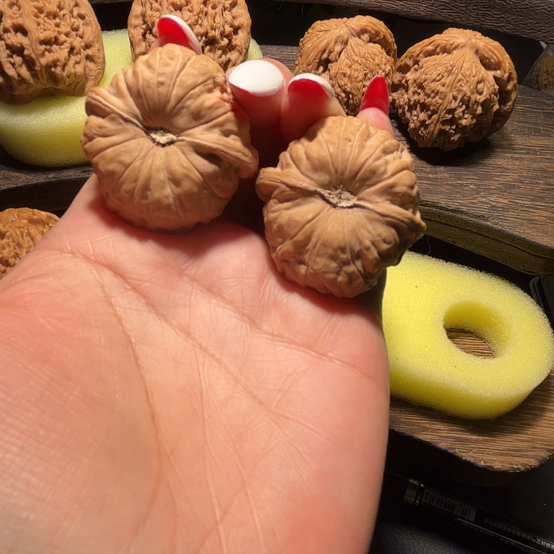 大***烟把件文玩核桃南瓜墩38