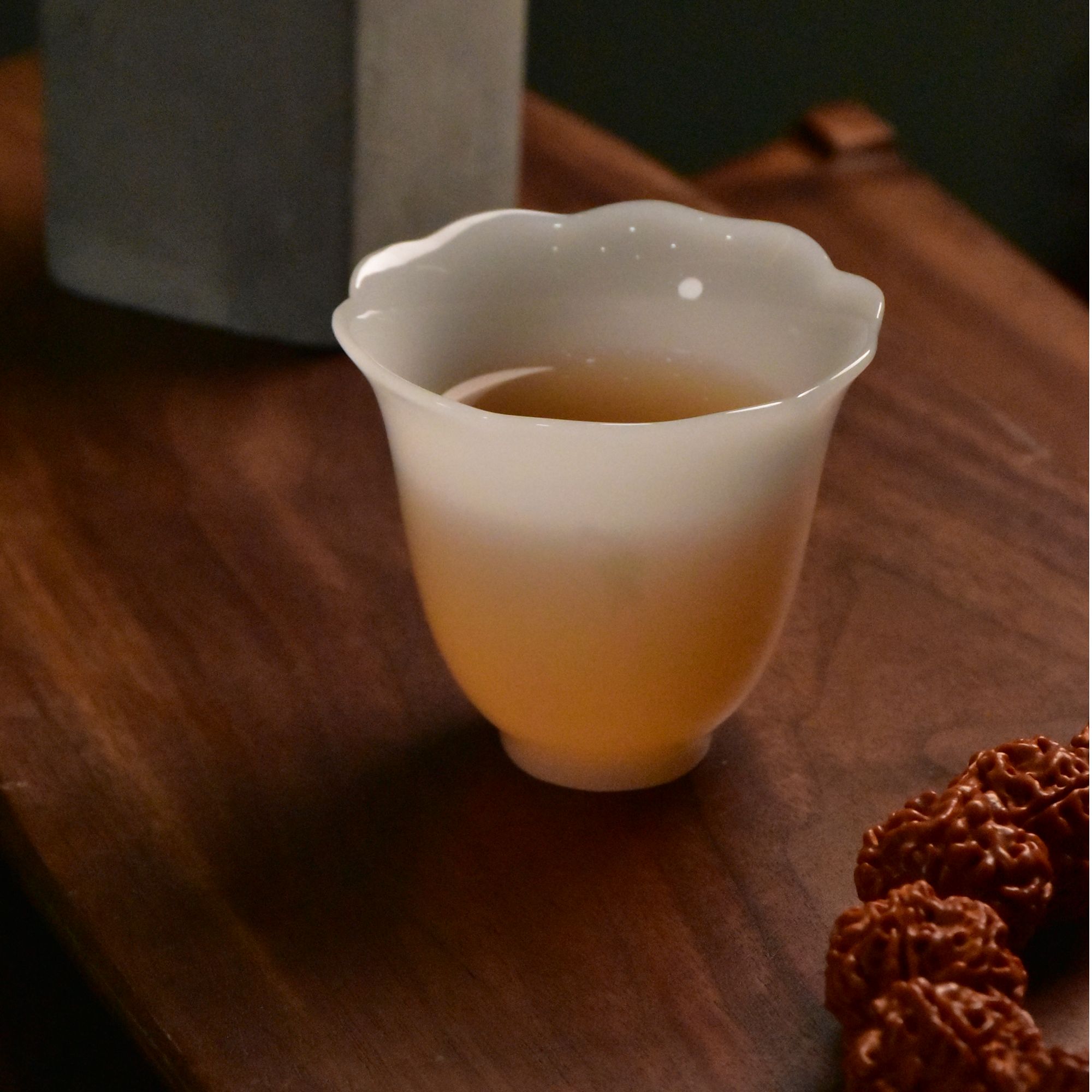 璞玉精品花口客杯品茗杯商务送礼男生女生长辈送礼佳品