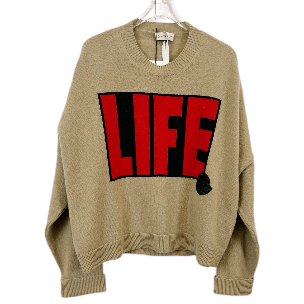 010303 Moncler/盟可莱 Life字母印花长袖针织衫 S码