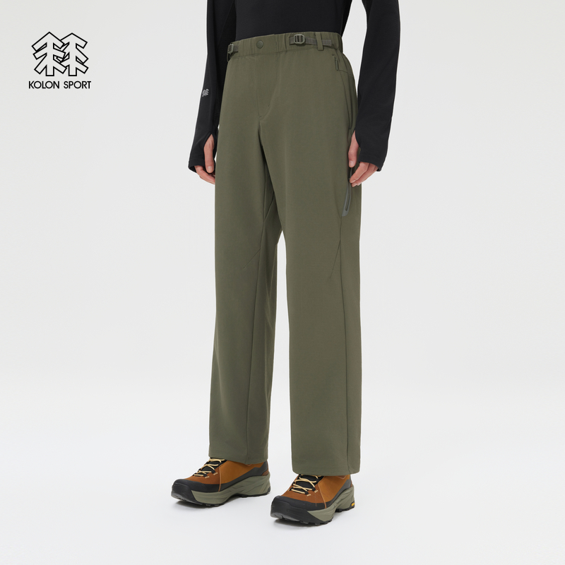 KOLON SPORT可隆软壳裤防泼水防风透湿MOTION M2男士直筒软壳裤