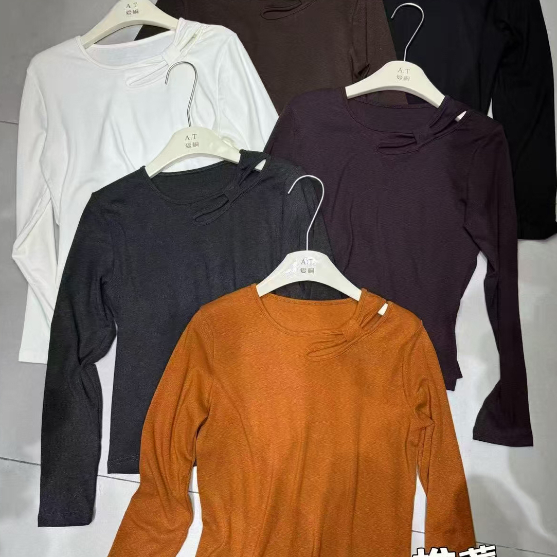 2861韩系小心机设计修身上衣