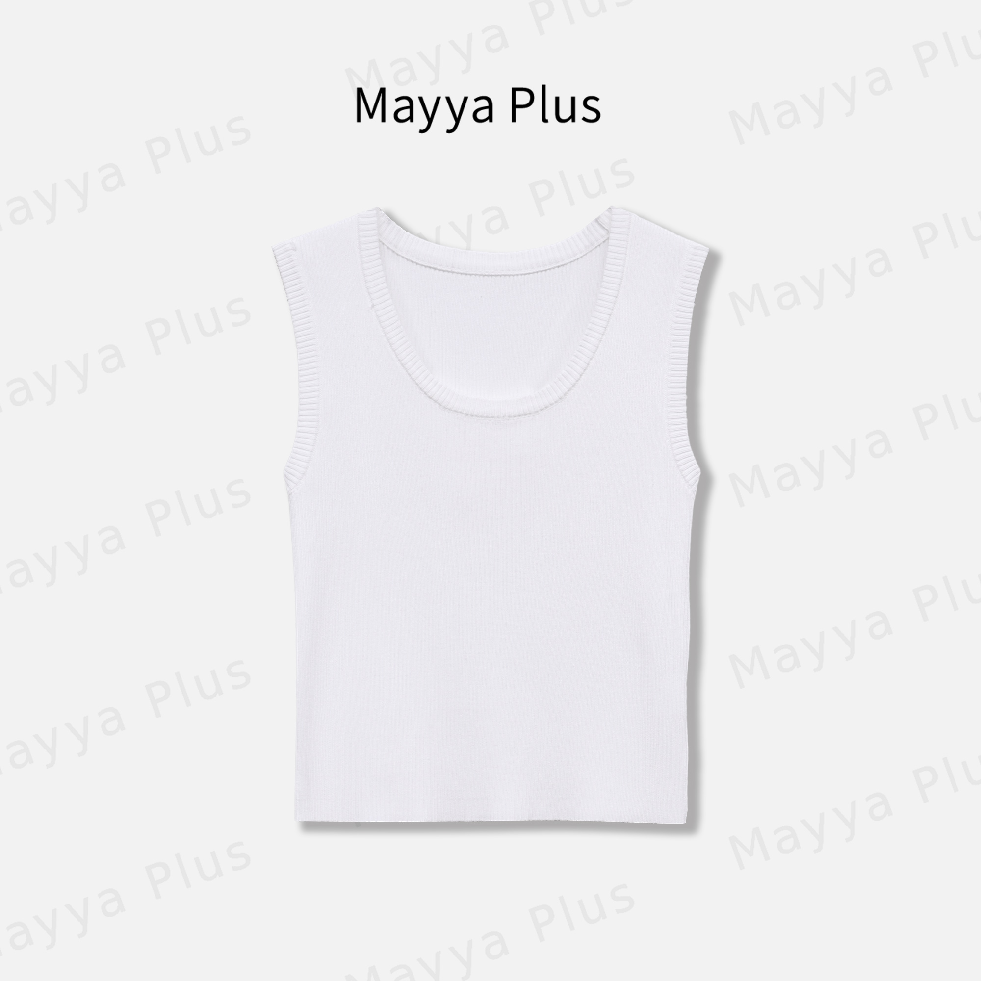 【夏至】Mayya Plus麦芽定制时尚打底针织背心叠穿通勤上衣32526010