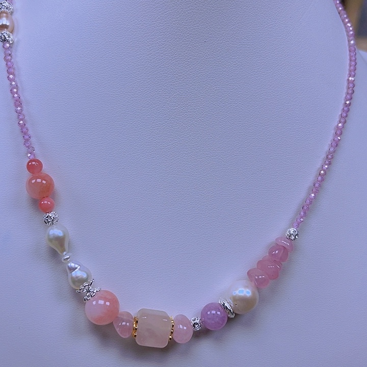 淡水珍珠颈饰合金