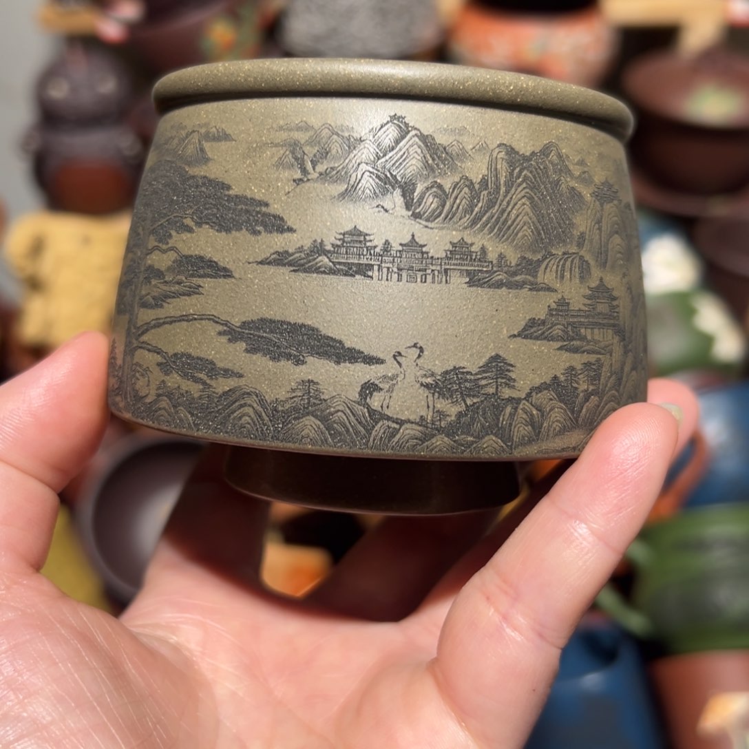 紫砂茶杯宜兴紫砂主人杯