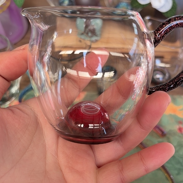手工艺品玻璃玻璃茶器悠然玫瑰金