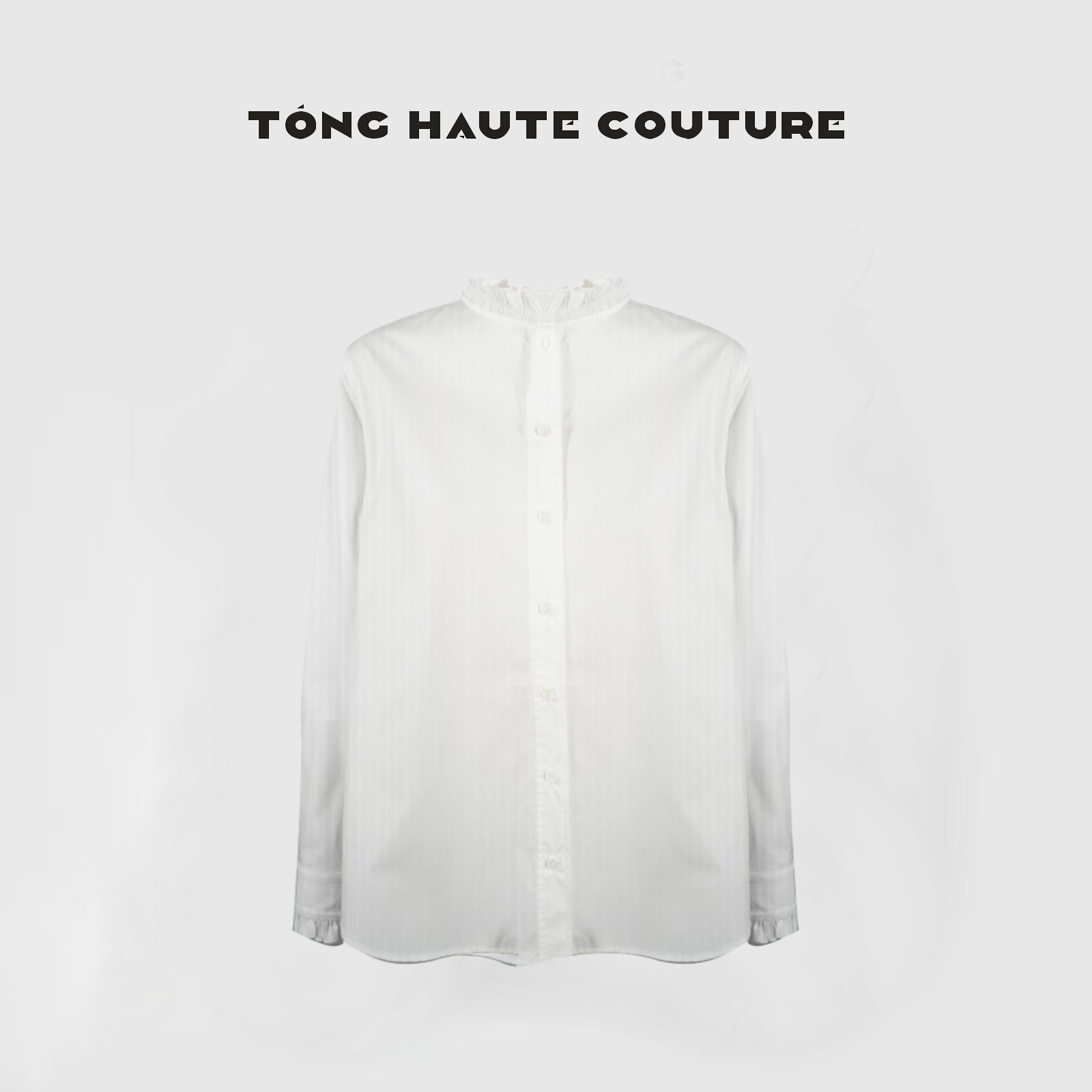 【雨墨风铃】夏季简约纯白新款时尚百搭衬衫 YC003