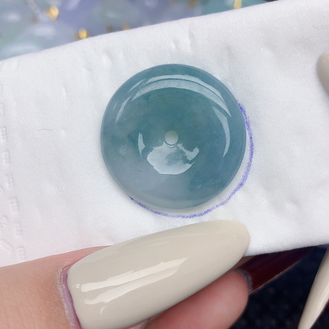 翡翠足银镶嵌颈饰天然缅甸翡翠a货百元以上9元证书费自理