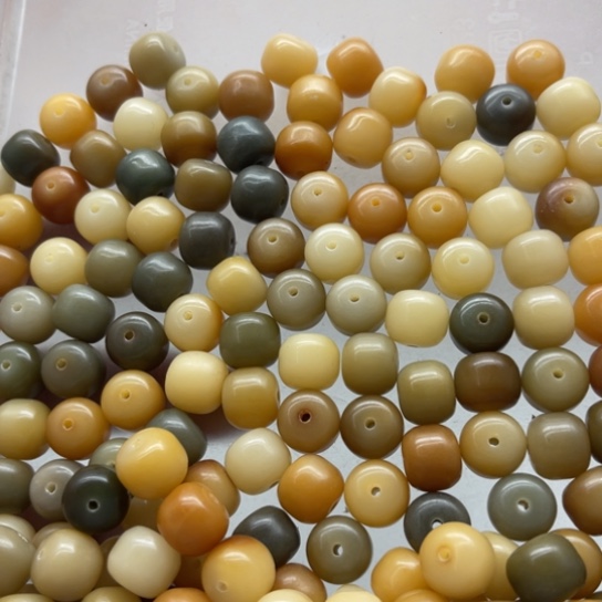 吊坠白玉菩提瑕疵11糖果汉堡155颗