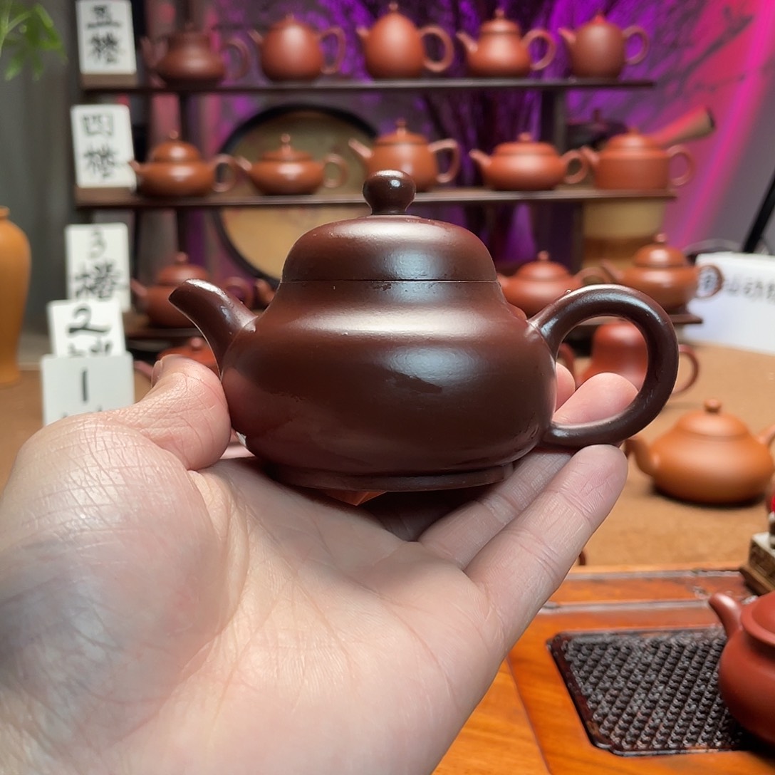 紫砂茶壶D*紫泥玉乳110c