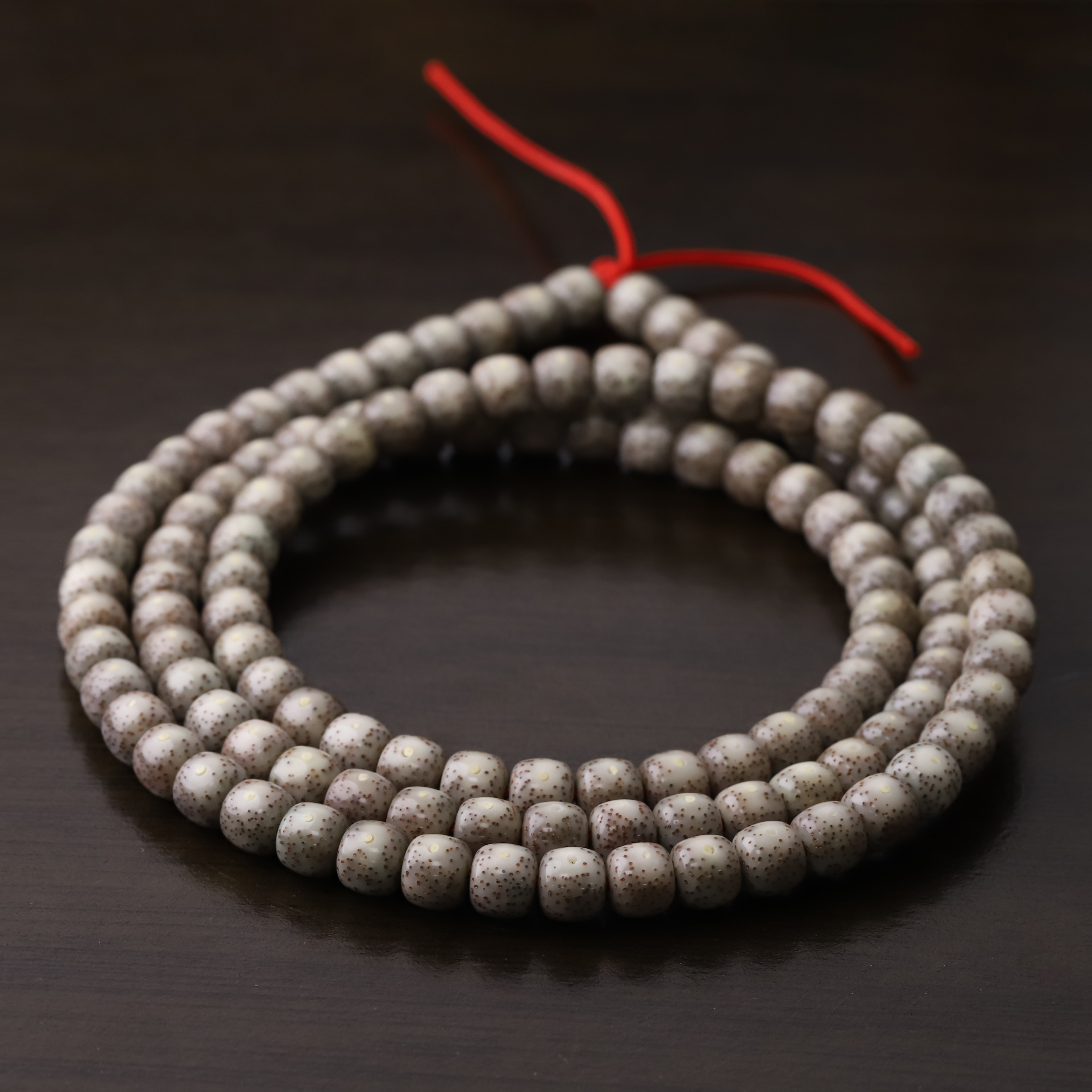 S1207-14【骨瓷灰冰】针尖细星冰透星月菩提文玩108（多样性发货）